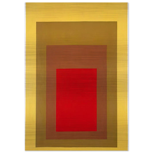 HOMAGE TO THE SQUARE 1967 1 - Josef Albers Brushed Aluminum Print - 70x100 cm / 28x40 inches | Josef Albers Aluminum Print | Josef Albers Prints