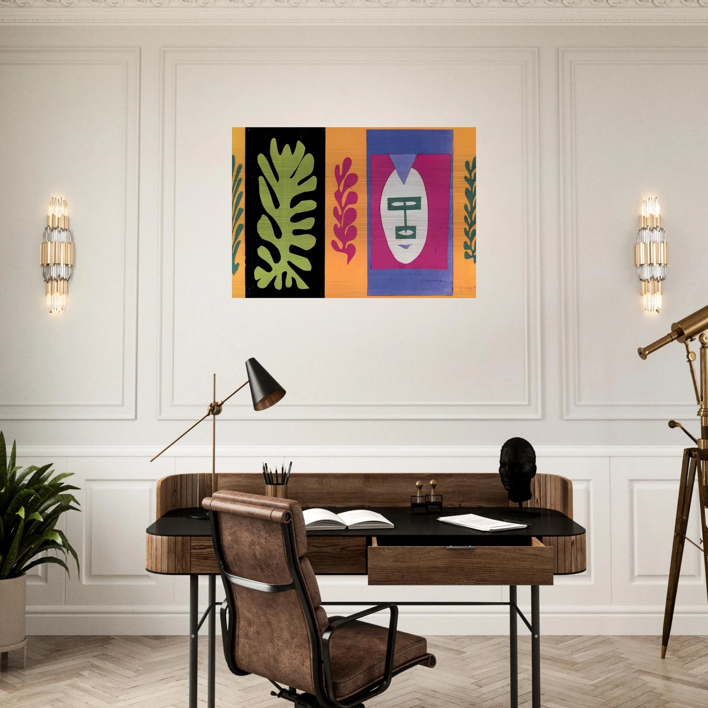 THE ESCHIMO 1947 - Henri Matisse Brushed Aluminum Print - 70x100 cm / 28x40 inches | Henri Matisse Aluminum Print | Henri Matisse Prints