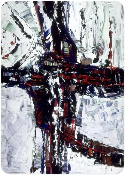 Chemin d hiver By Jean-Paul Riopelle Pack of 10 Post Cards | Jean-Paul Riopelle Post Cards | A6 (10.5 x 14.8 cm) - 4.1 x 5.8 inches