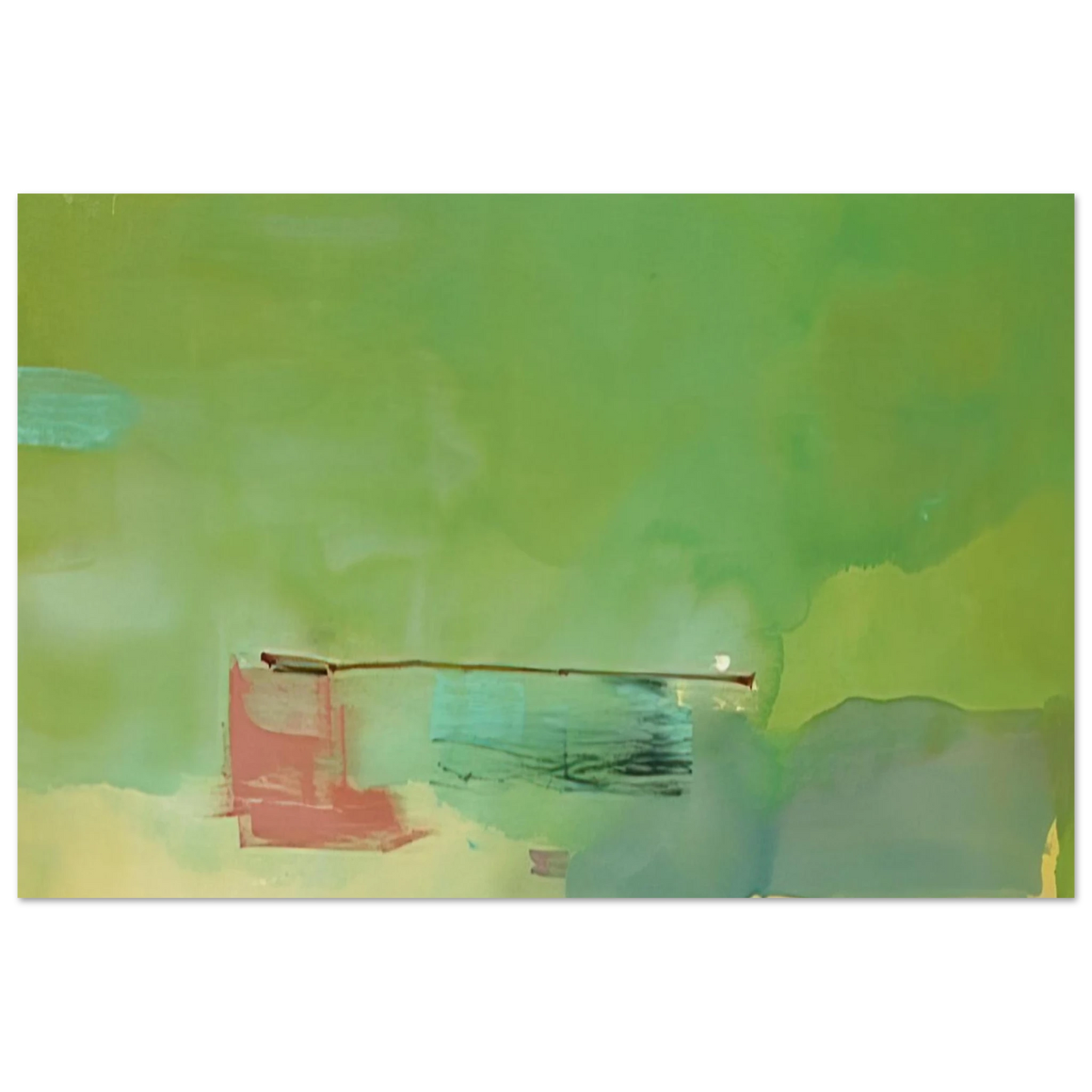 Helen Frankenthaler - Springscape - 1975 Wall art - 75x100 cm / 30x40 inches - Fine Art Poster-canvas - -