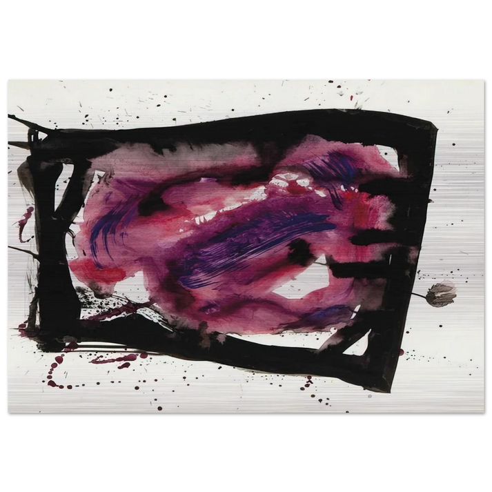 Untitled  SF72-1009  - Sam Francis Brushed Aluminum Print - 70x100 cm / 28x40 inches | Sam Francis Aluminum Print | Sam Francis Prints