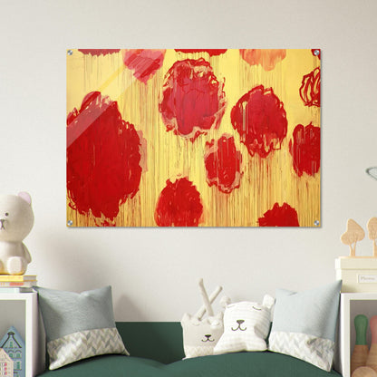 Untitled  Peonias series  - Cy Twombly Acrylic Print - 70x100 cm / 28x40″ inches