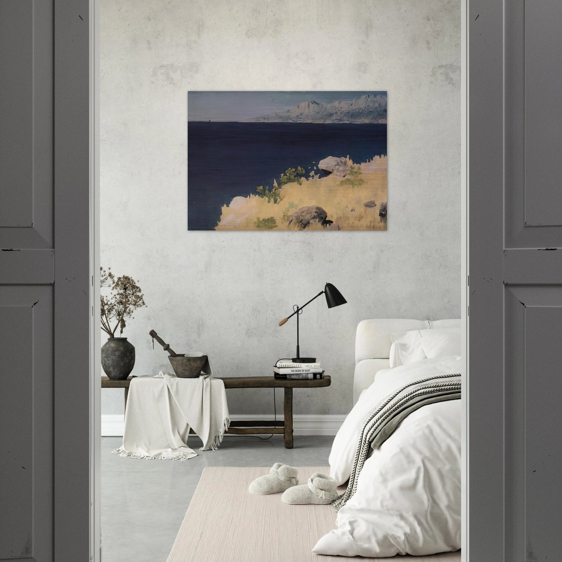 Sea coast. Crimea - Arkhyp Kuindzhi Brushed Aluminum Print - 70x100 cm / 28x40 inches | Arkhyp Kuindzhi Aluminum Print | Arkhyp Kuindzhi Prints