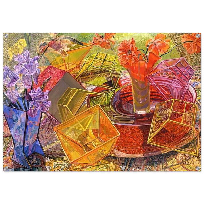 PLASTIC BOXES 2007 - Janet Fish Acrylic Print - 70x100 cm / 28x40″ inches