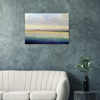 THE SEA AT THE MOUTH OF THE EBRO - MC Escher Brushed Aluminum Print - 70x100 cm / 28x40 inches | MC Escher Aluminum Print | MC Escher Prints