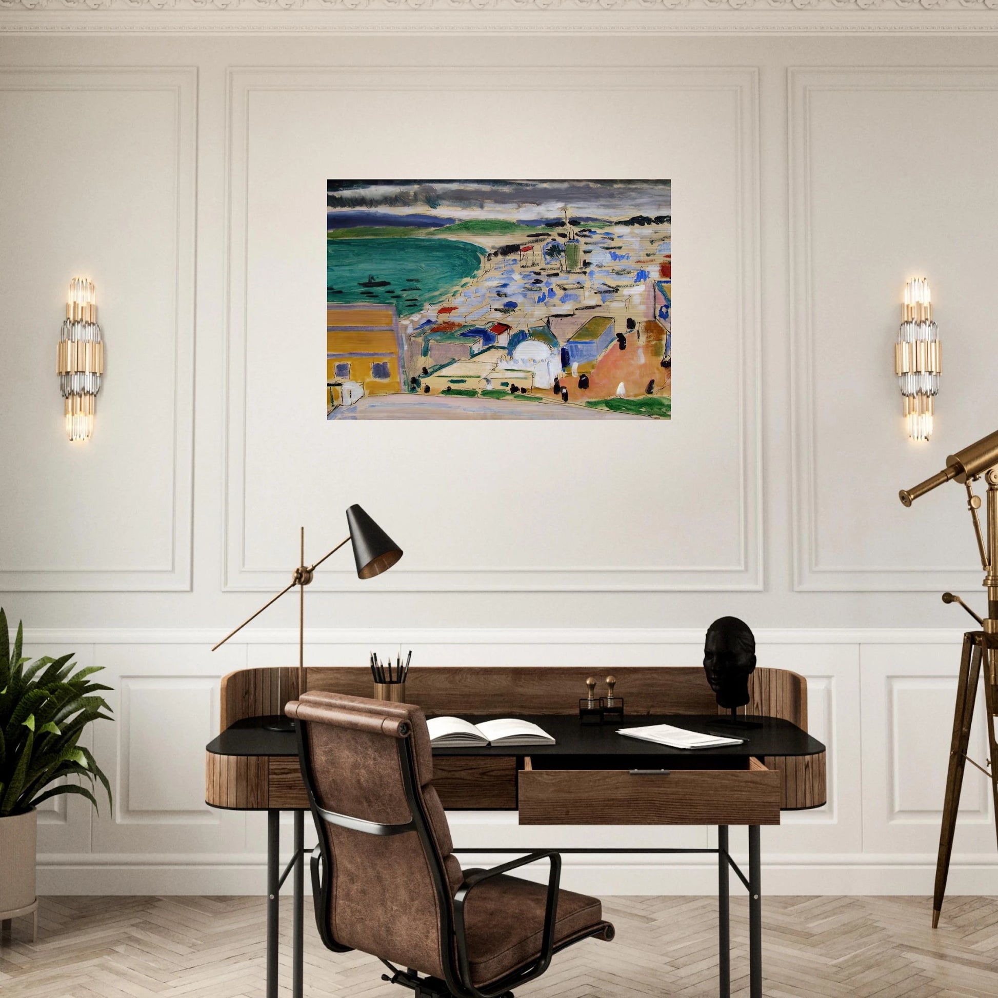 THE BAY OF TANGIER 1912 - Henri Matisse Brushed Aluminum Print - 70x100 cm / 28x40 inches | Henri Matisse Aluminum Print | Henri Matisse Prints
