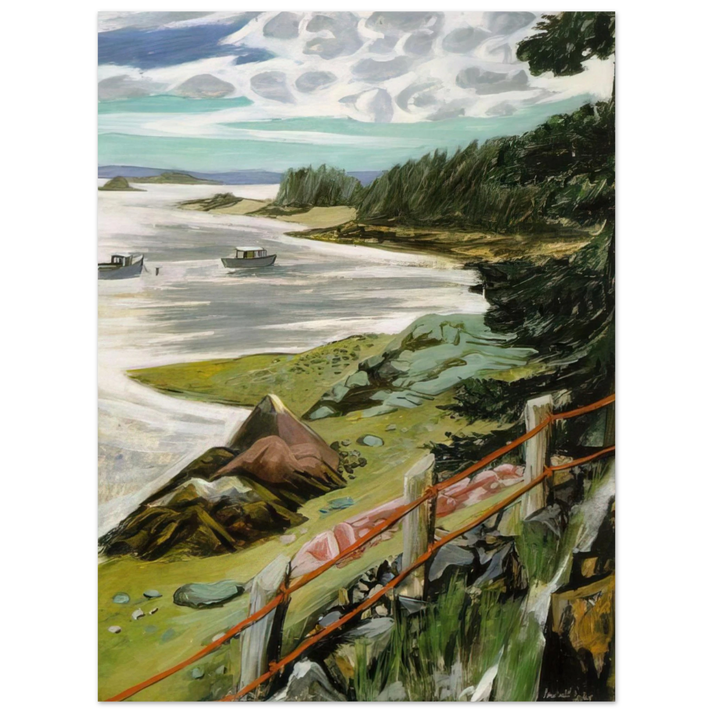 Fairfield Porter - RED CABLES 1940  75x100 cm / 30x40inches Fine Art Poster