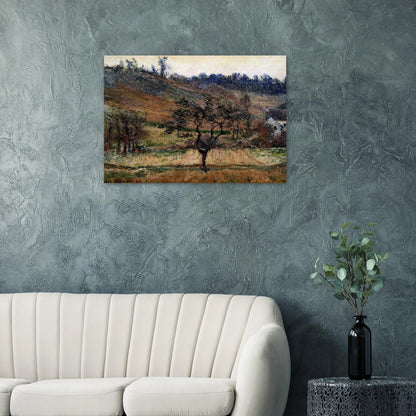 The Valley Of Falaise - claude monet Brushed Aluminum Print - 70x100 cm / 28x40 inches | claude monet Aluminum Print | claude monet Prints