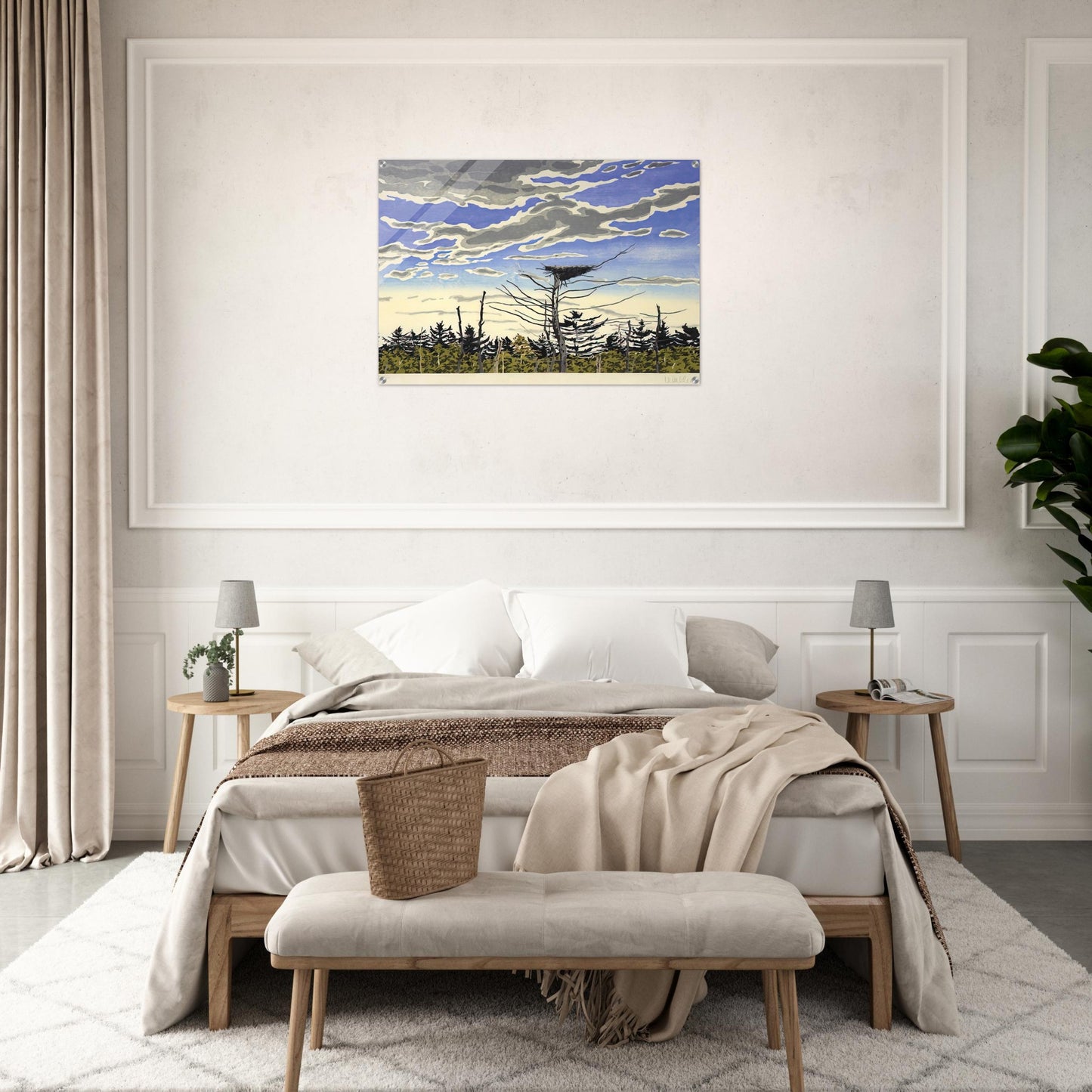 Osprey’s Nest - 1980 - Neil Welliver Acrylic Print - 70x100 cm / 28x40″ inches
