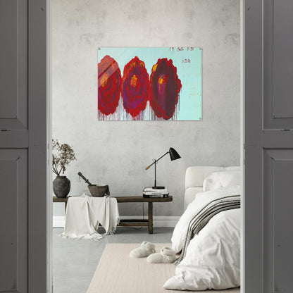 The Rose  IV  - Cy Twombly Acrylic Print - 70x100 cm / 28x40″ inches