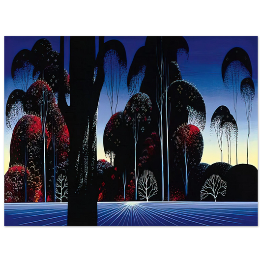 Eyvind Earle - Dark Silence  75x100 cm / 30x40inches Fine Art Poster