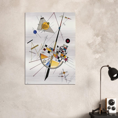 DELICATE TENSION NO 85 1923 - Wassily Kandinsky Brushed Aluminum Print - 70x100 cm / 28x40 inches | Wassily Kandinsky Aluminum Print | Wassily Kandinsky Prints