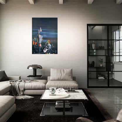 Slowly Toward The North - Yves Tanguy Brushed Aluminum Print - 70x100 cm / 28x40 inches | Yves Tanguy Aluminum Print | Yves Tanguy Prints