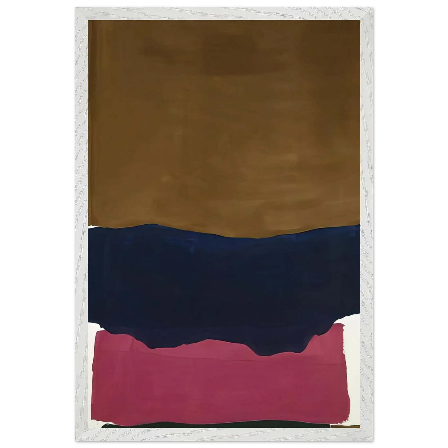 Helen Frankenthaler - Indian Summer - 1967 Wall art - 13x18 cm / 5x7 Inches - Premium Wooden Framed Poster With Fine Art Paper - White frame