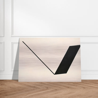 Big Space - Black Line - 1990 - Leon Polk Smith Brushed Aluminum Print - 70x100 cm / 28x40 inches | Leon Polk Smith Aluminum Print | Leon Polk Smith Prints