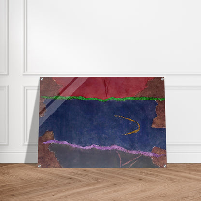 Infinity Field, Lefkada Series - 1982 - Theodoros Stamos Acrylic Print - 70x100 cm / 28x40″ inches | Theodoros Stamos Wall Art | Theodoros Stamos Prints