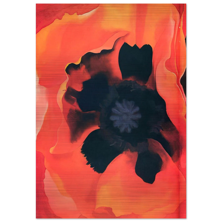 Poppy 2 - Georgia O'Keeffe Brushed Aluminum Print - 70x100 cm / 28x40 inches | Georgia O'Keeffe Aluminum Print | Georgia O'Keeffe Prints