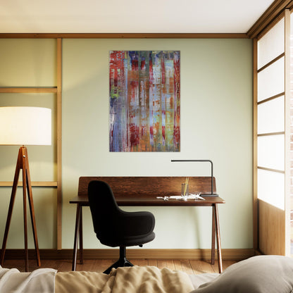 ABSTRACT BILDING - Gerhard Richter Brushed Aluminum Print - 70x100 cm / 28x40 inches | Gerhard Richter Aluminum Print | Gerhard Richter Prints