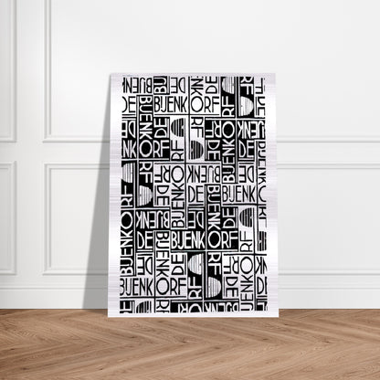 ESCHER (18) - MC Escher Brushed Aluminum Print - 70x100 cm / 28x40 inches | MC Escher Aluminum Print | MC Escher Prints
