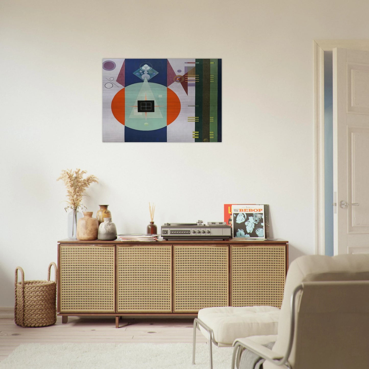 DARK SQUARE 1938 - Rudolf Bauer Brushed Aluminum Print - 70x100 cm / 28x40 inches | Rudolf Bauer Aluminum Print | Rudolf Bauer Prints