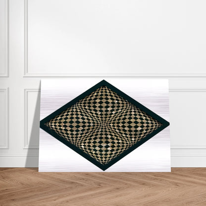 Oggetto ottico dynamico - Op Art - Dadamaino Brushed Aluminum Print - 70x100 cm / 28x40 inches | Dadamaino Aluminum Print | Dadamaino Prints