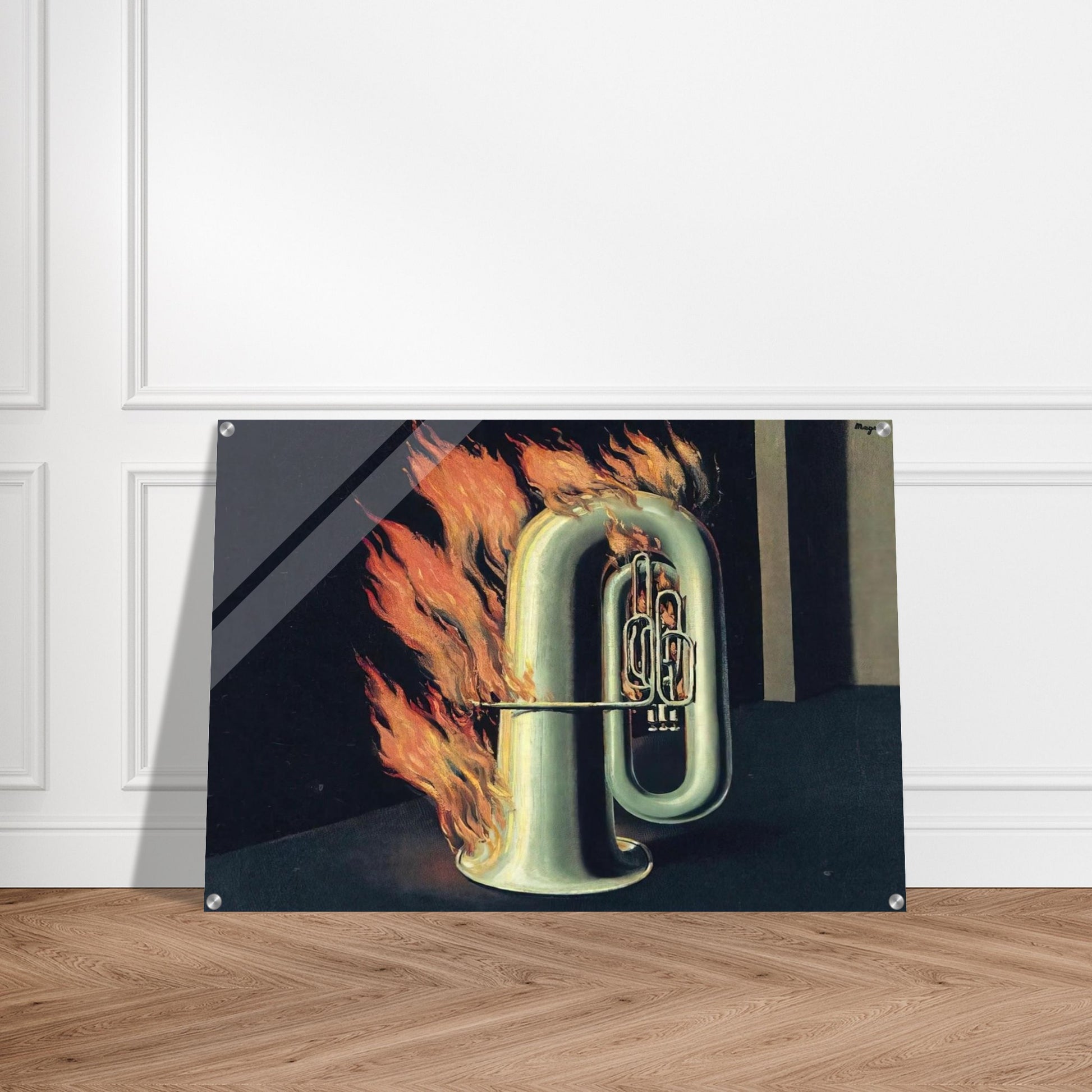 THE DISCOVERY OF FIRE 1935 - Rene Magritte Acrylic Print - 70x100 cm / 28x40″ inches | Rene Magritte Wall Art | Rene Magritte Prints