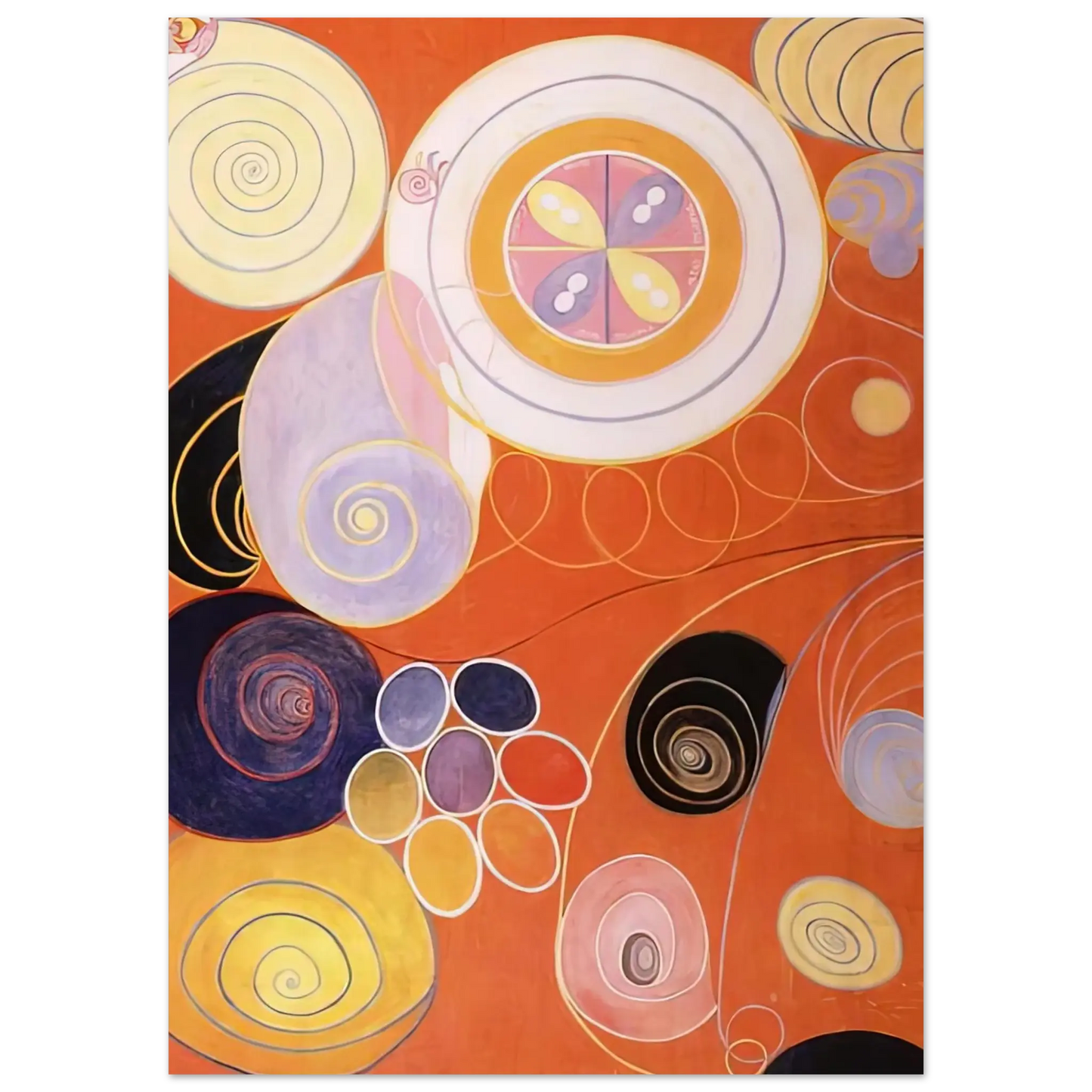 Hilma af Klint - THEY TENS MAINSTAY IV 1907 Wall art - 60x80 cm / 24x32 inches - Fine Art Poster - -