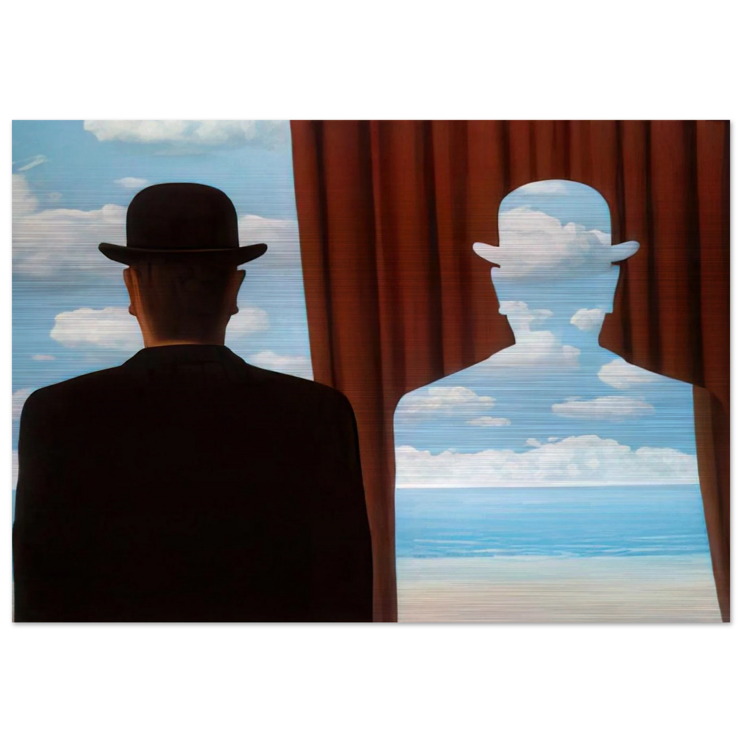 DECALCOMANIA 1966 - Rene Magritte Brushed Aluminum Print - 70x100 cm / 28x40 inches | Rene Magritte Aluminum Print | Rene Magritte Prints