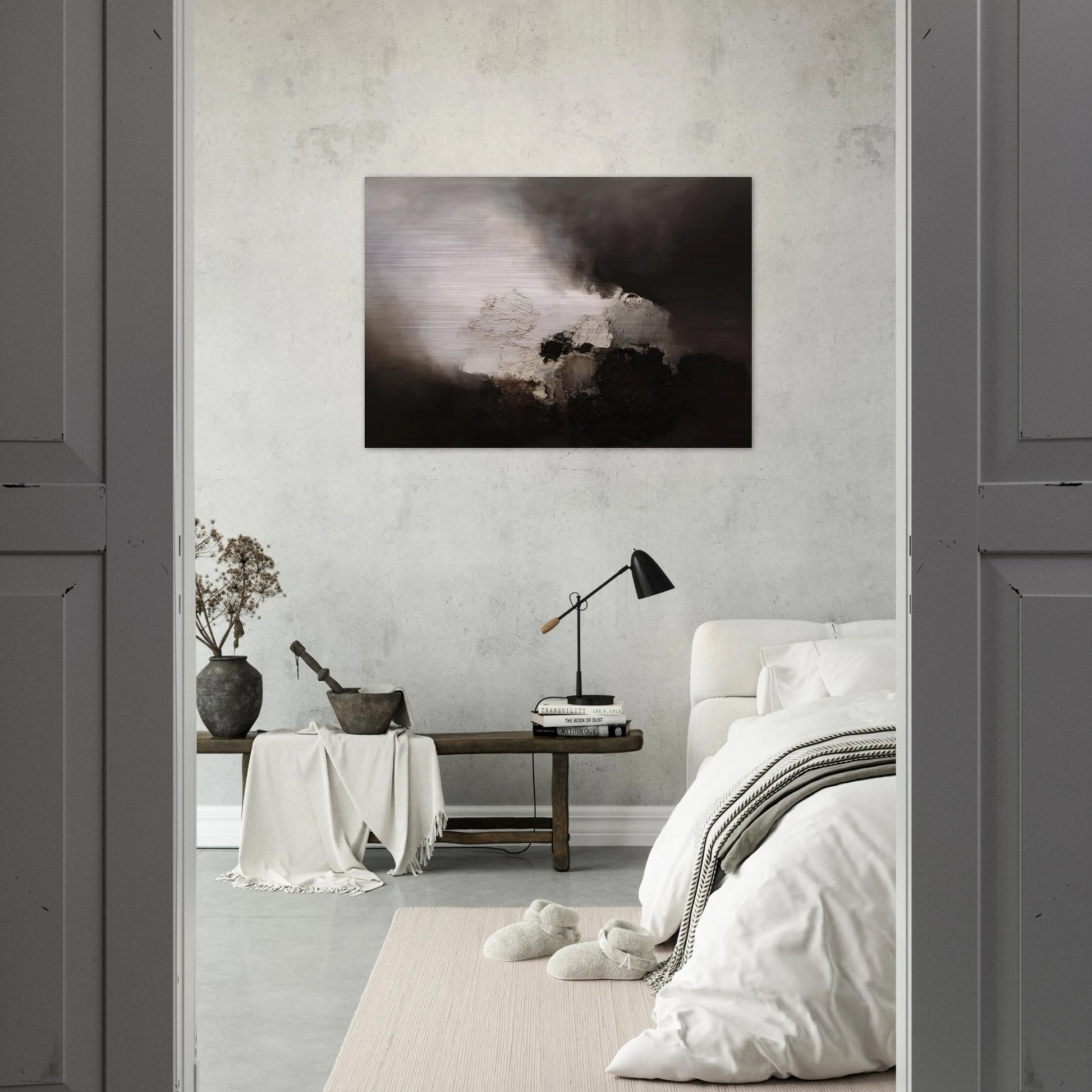 165 1960 - Luis Feito Brushed Aluminum Print - 70x100 cm / 28x40 inches | Luis Feito Aluminum Print | Luis Feito Prints