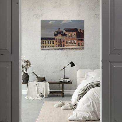 From Williamsburg Bridge - Edward Hopper Brushed Aluminum Print - 70x100 cm / 28x40 inches | Edward Hopper Aluminum Print | Edward Hopper Prints