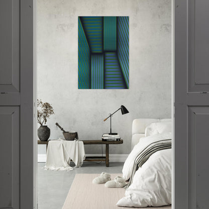 Scarlatti's Garden - Op Art - Omar Rayo Brushed Aluminum Print - 70x100 cm / 28x40 inches | Omar Rayo Aluminum Print | Omar Rayo Prints