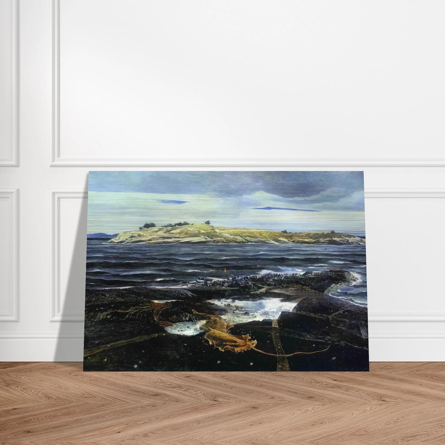 LITTLE CALDWELLS ISLAND - Andrew Wyeth Brushed Aluminum Print - 70x100 cm / 28x40 inches | Andrew Wyeth Aluminum Print | Andrew Wyeth Prints