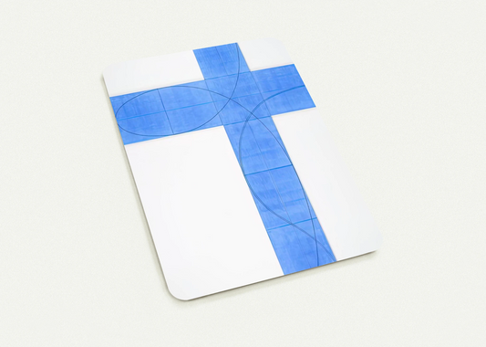COLUMN STRUCTURE XXII 2008 By Robert Mangold Pack of 10 Post Cards | Robert Mangold Post Cards | A6 (10.5 x 14.8 cm) - 4.1 x 5.8 inches
