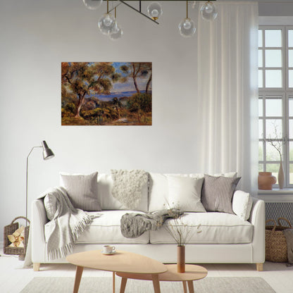 The Sea at Cagnes - Pierre-Auguste Renoir Brushed Aluminum Print - 70x100 cm / 28x40 inches | Pierre-Auguste Renoir Aluminum Print | Pierre-Auguste Renoir Prints