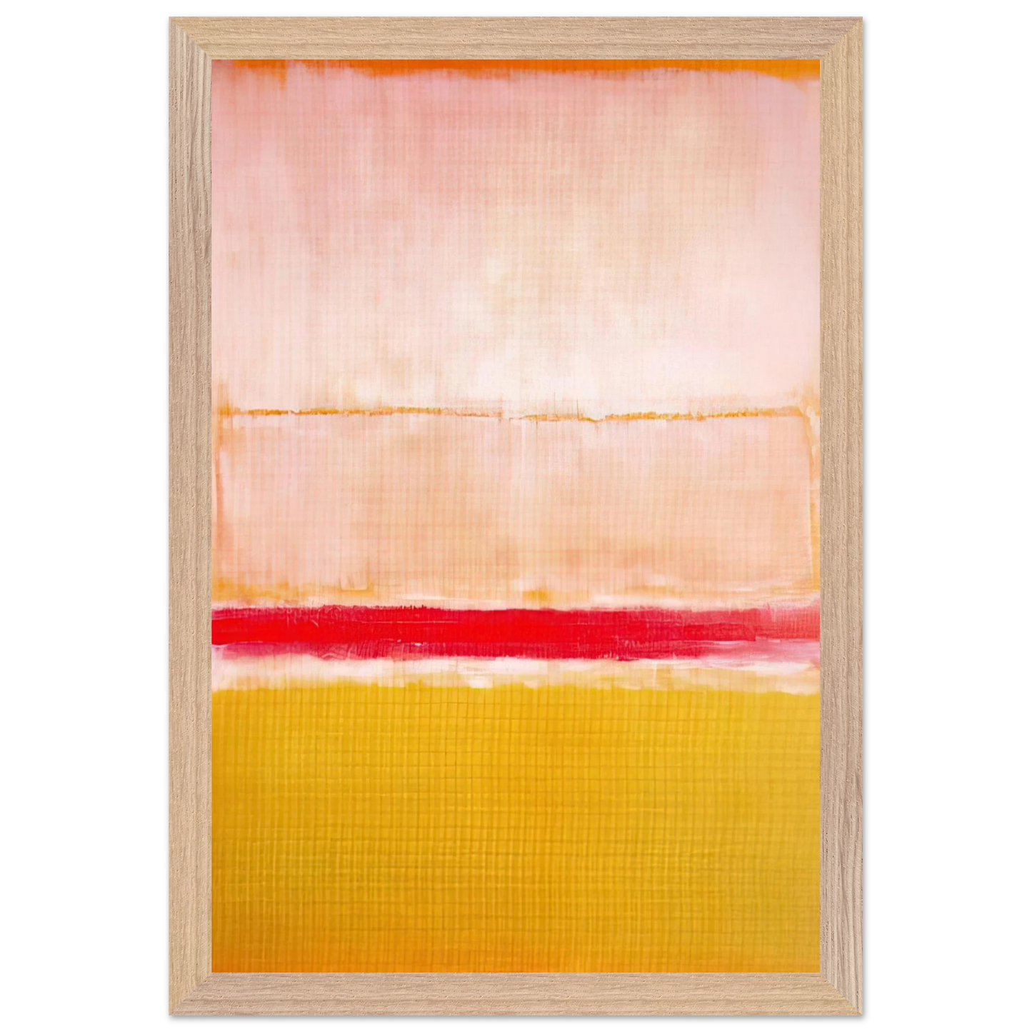 Mark Rothko - No.2 - 1950 Wall Art - 21x29.7 cm / 8x12" - Premium Wooden Framed Poster With Fine Art Paper-canvas - White frame