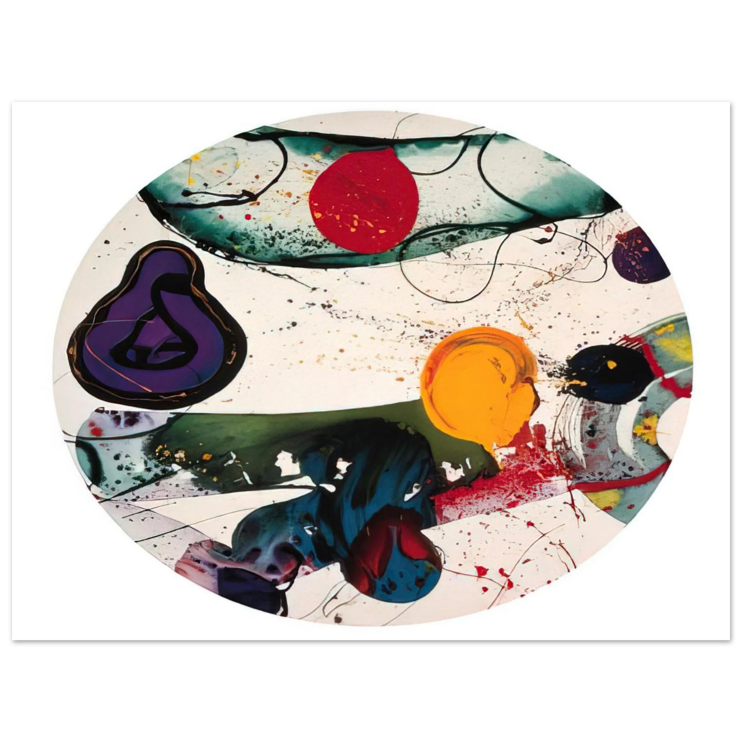 Sam Francis - Lollipop  SF88-250   75x100 cm / 30x40inches Fine Art Poster