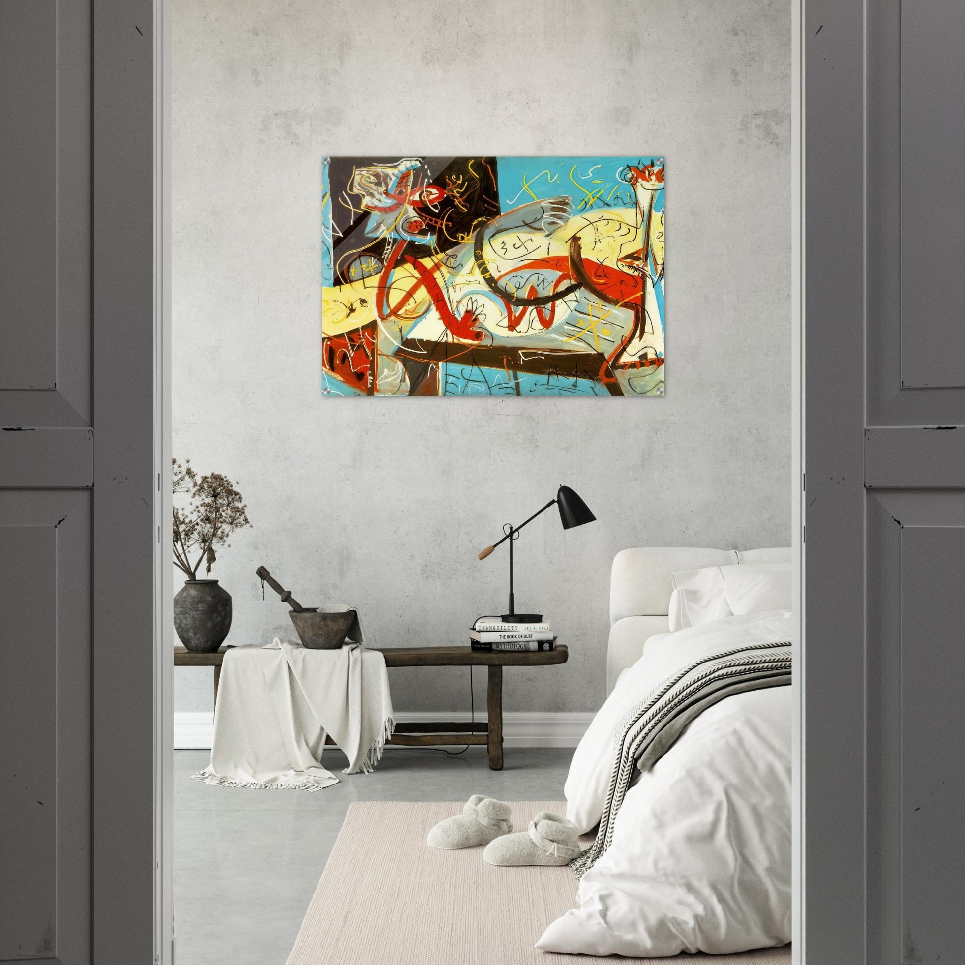 STENOGRAPHIC FIGURE - Jackson Pollock Acrylic Print - 70x100 cm / 28x40″ inches