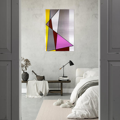IMPERFECT PAINTING 1986 - Roy Lichtenstein Brushed Aluminum Print - 70x100 cm / 28x40 inches | Roy Lichtenstein Aluminum Print | Roy Lichtenstein Prints