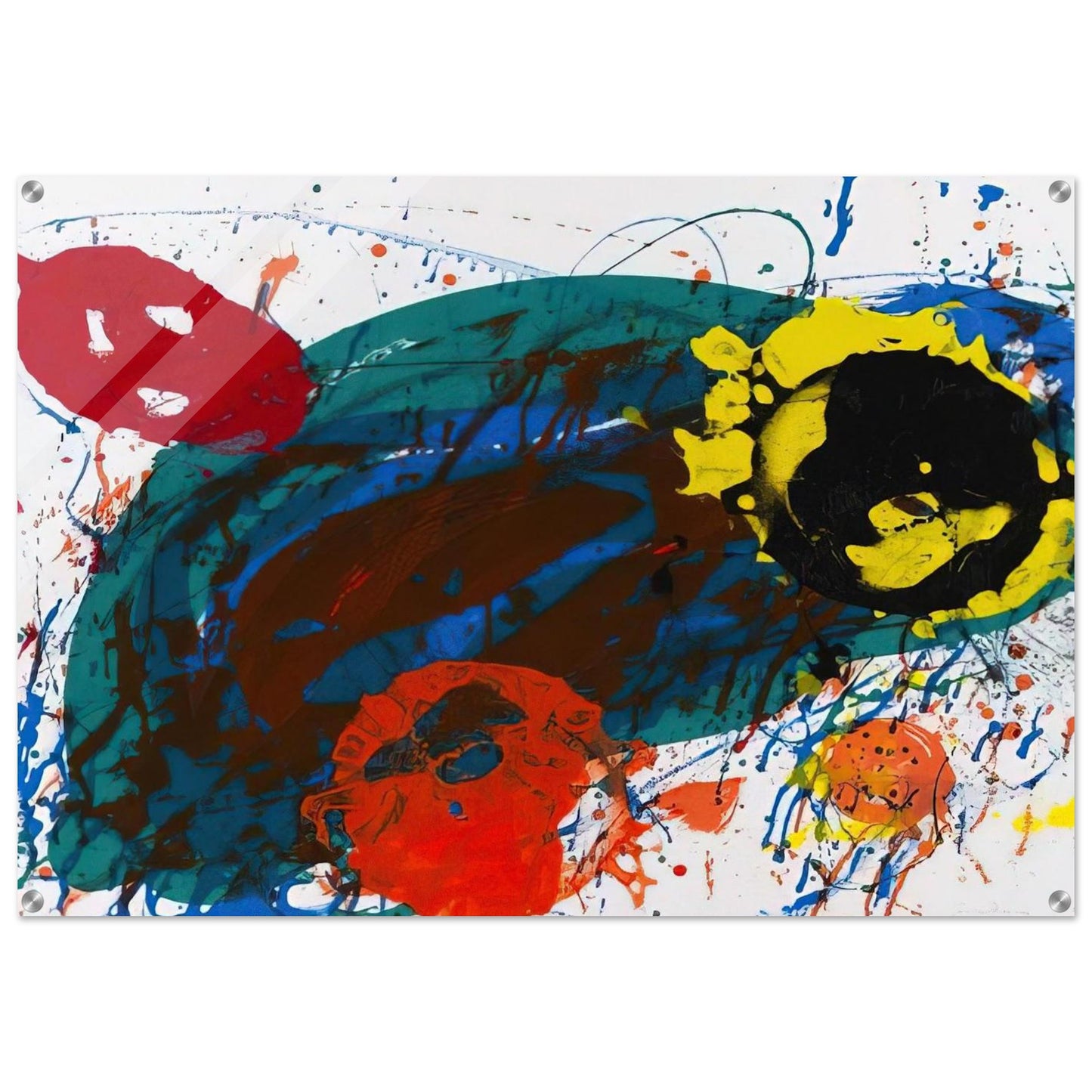 For Thirteen  SFS-335  - Sam Francis Acrylic Print - 70x100 cm / 28x40″ inches