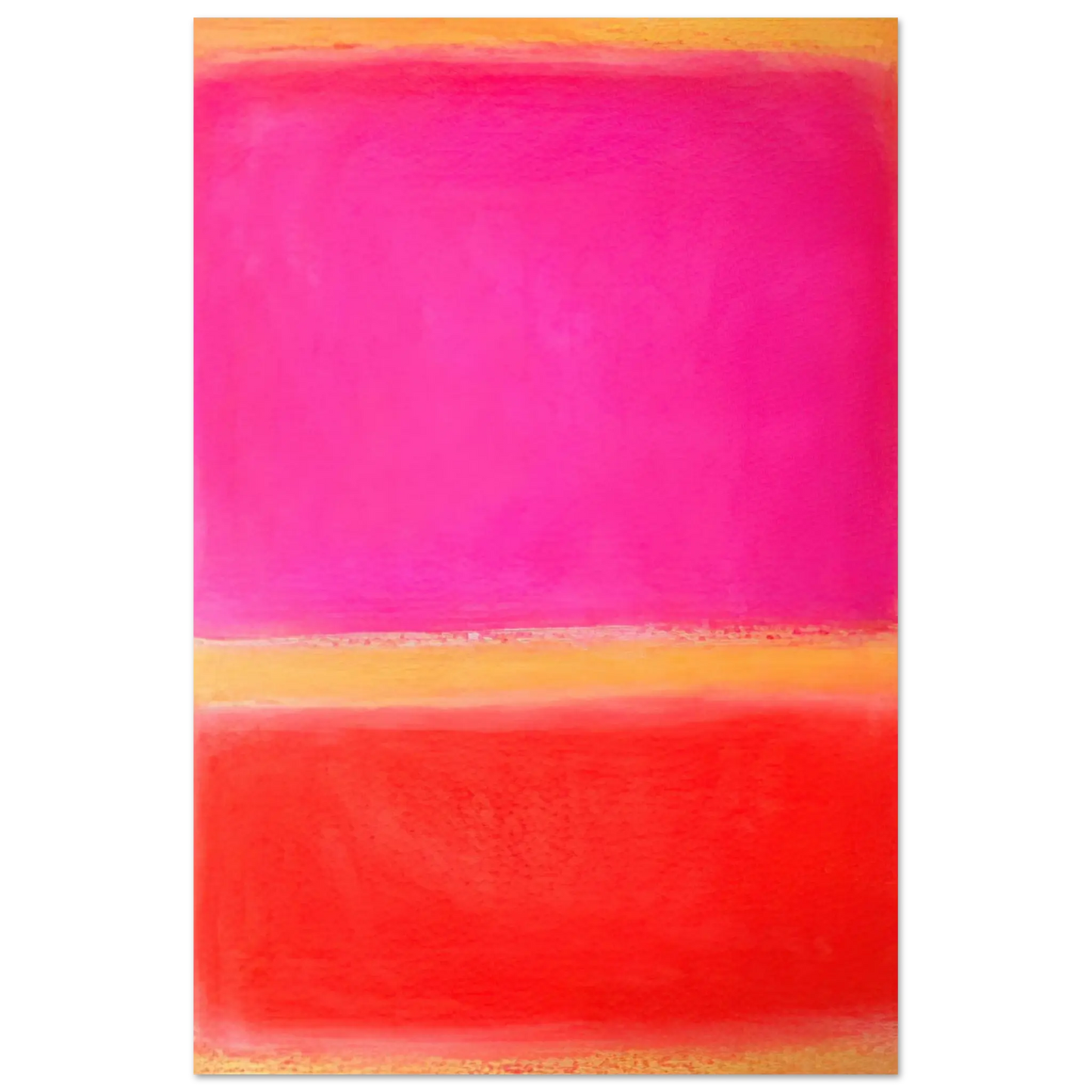 Helen Frankenthaler - Untitled - Color Field Painting Wall art - 21x29.7 cm / 8x12" - Premium Wooden Framed Poster With Fine Art Paper - White frame