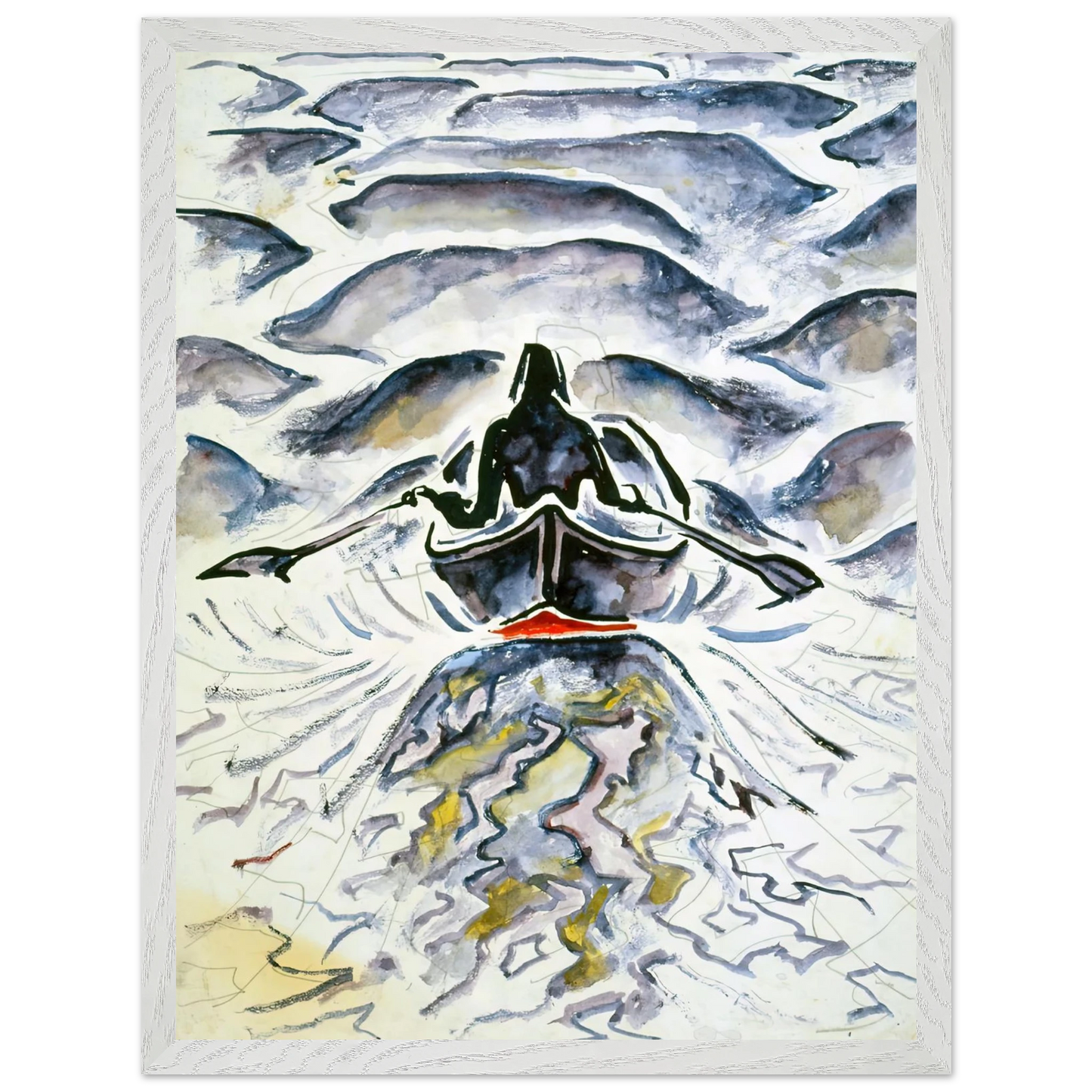 Walter Inglis Anderson - Walter Anderson Wall art - 60x80 cm / 24x32 inches - Premium Wooden Framed Poster With Fine Art Paper-canvas - Black frame