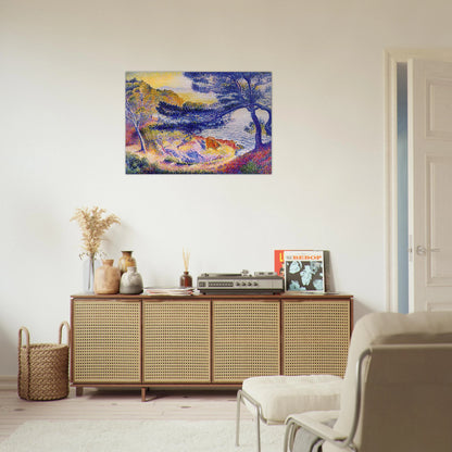 Cape Layet, Provence - Henri-Edmond Cross Brushed Aluminum Print - 70x100 cm / 28x40 inches | Henri-Edmond Cross Aluminum Print | Henri-Edmond Cross Prints