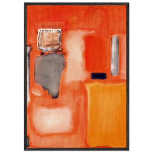 No 19 - 1949 - Mark Rothko 70x100 cm / 28x40 inches Framed Art Print – Black Wooden Frame