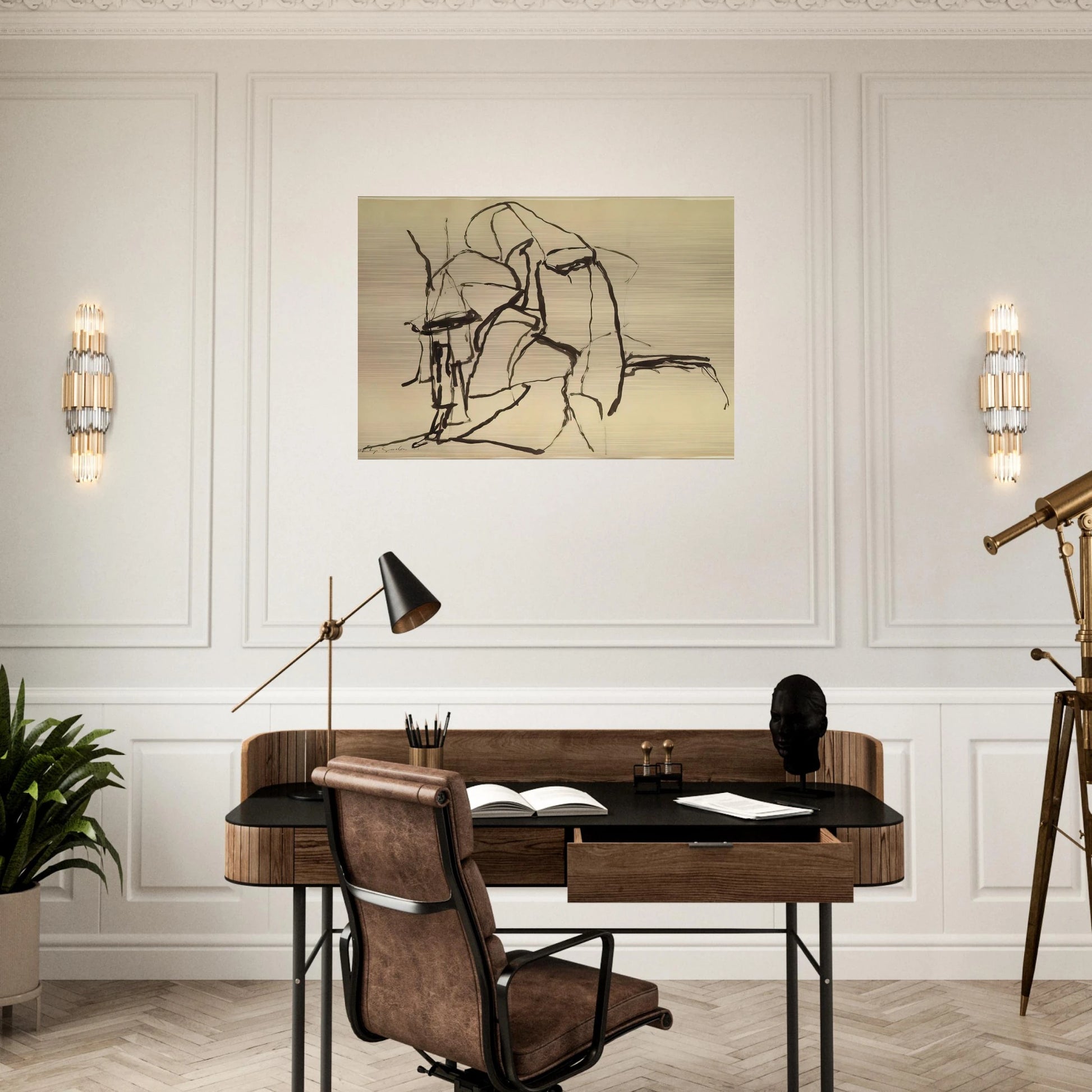 CELEBRATION - Philip Guston Brushed Aluminum Print - 70x100 cm / 28x40 inches | Philip Guston Aluminum Print | Philip Guston Prints