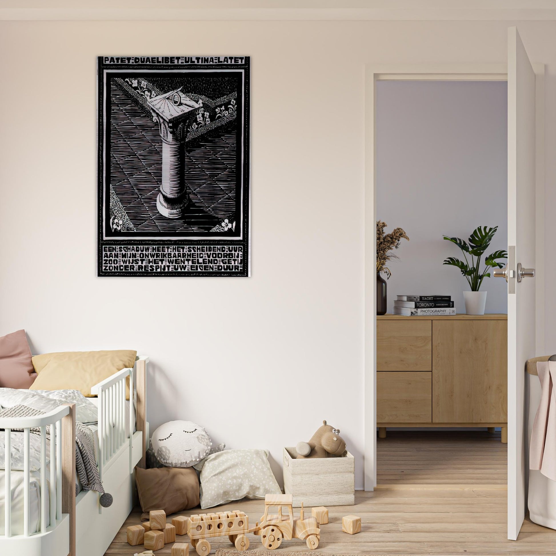 EMBLEMATA SUNDIAL - MC Escher Brushed Aluminum Print - 70x100 cm / 28x40 inches | MC Escher Aluminum Print | MC Escher Prints