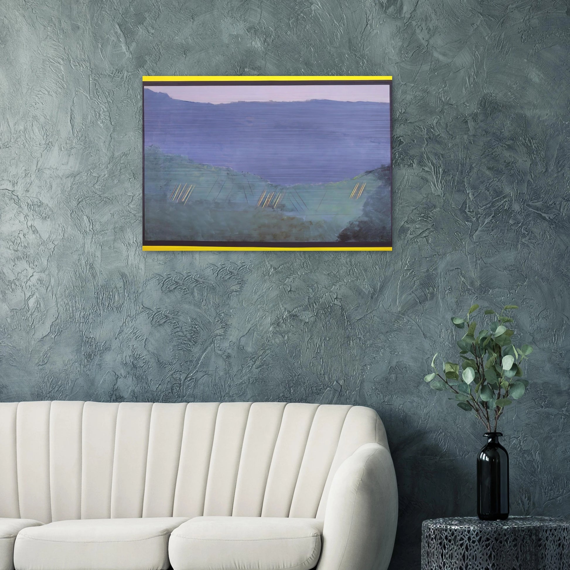 Cheat River - 1968 - Ronnie Landfield Brushed Aluminum Print - 70x100 cm / 28x40 inches | Ronnie Landfield Aluminum Print | Ronnie Landfield Prints