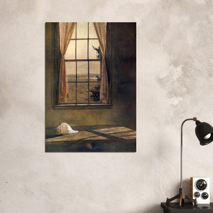HER ROOM - Andrew Wyeth Brushed Aluminum Print - 70x100 cm / 28x40 inches | Andrew Wyeth Aluminum Print | Andrew Wyeth Prints