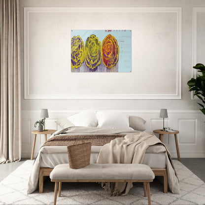 The Rose  III  - Cy Twombly Acrylic Print - 70x100 cm / 28x40″ inches | Cy Twombly Wall Art | Cy Twombly Prints