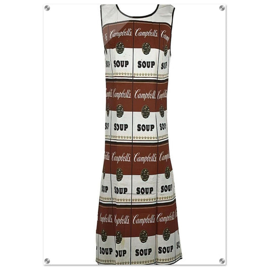 The Souper Dress - Andy Warhol Acrylic Print - 70x100 cm / 28x40″ inches