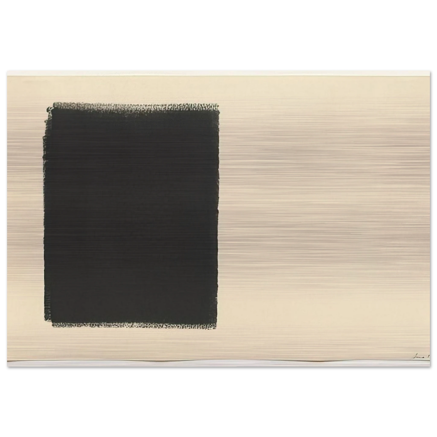 UNTITLED 14 PART ROLLER DRAWING 1973 - Richard Serra Brushed Aluminum Print - 70x100 cm / 28x40 inches | Richard Serra Aluminum Print | Richard Serra Prints